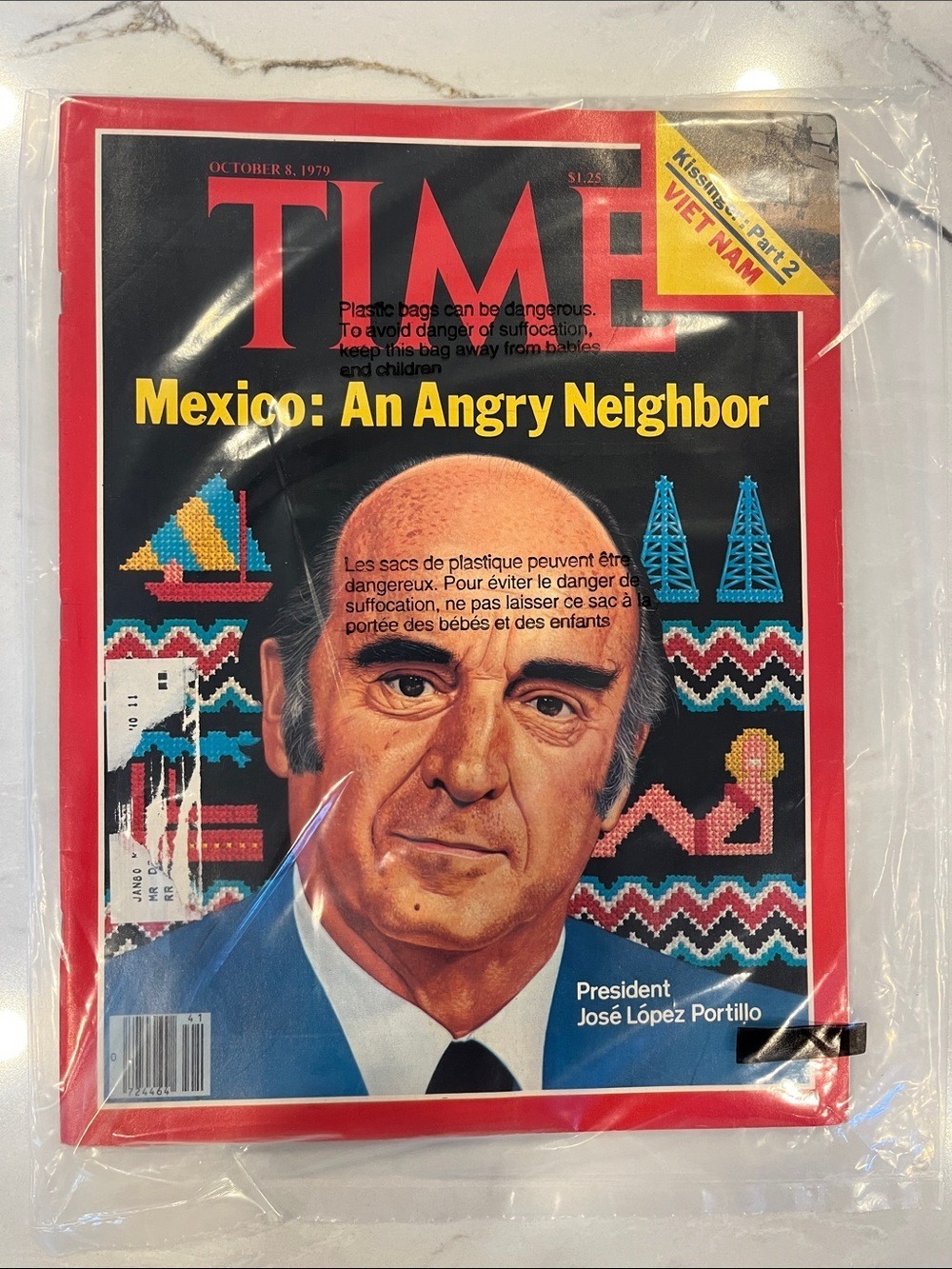 Vintage 1979 Time Magazine - Mexico: An Angry Neighbor (Red Cover)